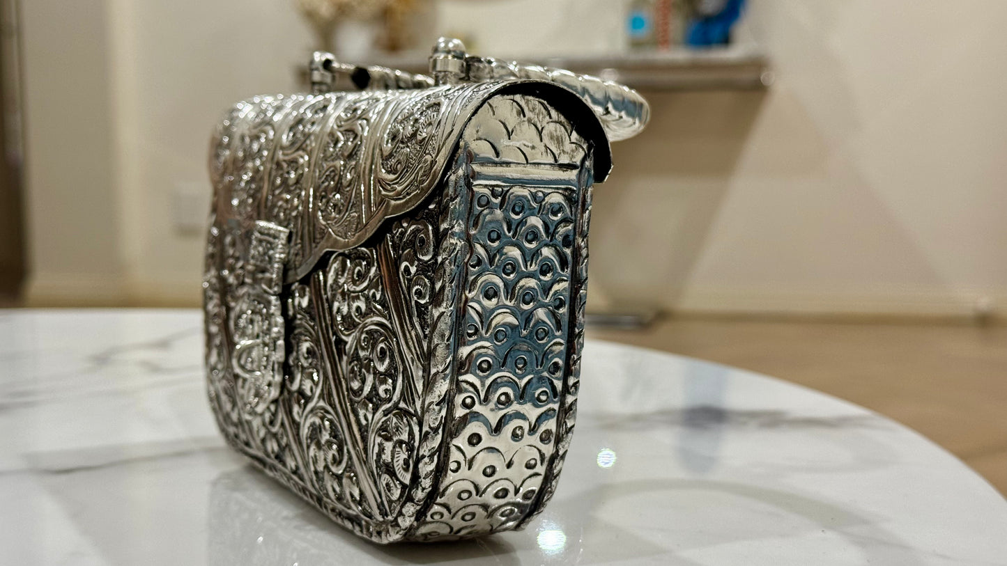 The Eternel Heirloom: Handcrafted antique heritage metal bag